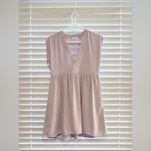 Aritzia Wilfred lavender color sSilk mini dress